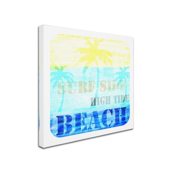 LightBoxJournal 'Welcome Beach 1' Canvas Art,18x18